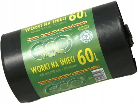 BC WORKI NA ŚMIECI 60L LD 50SZT
