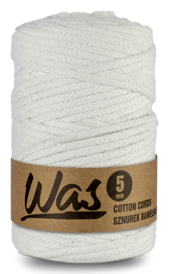SZNUREK PLECIONY 5MM/100M BIAŁY SPW-010