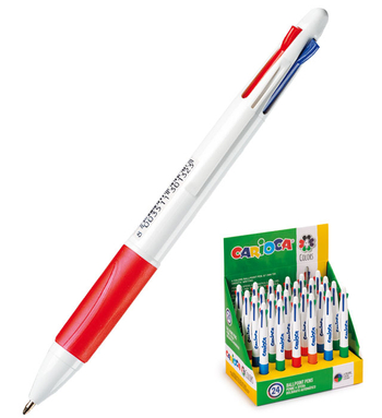 CARIOCA DŁUGOPIS  4 KOLORY 160-2266