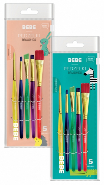 INT PĘDZELKI AKRYLOWE 5 SZT 327765