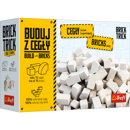 BRICK TRICK REFIL CEGŁY ZAMKOWE BIAŁE 70SZT 61152