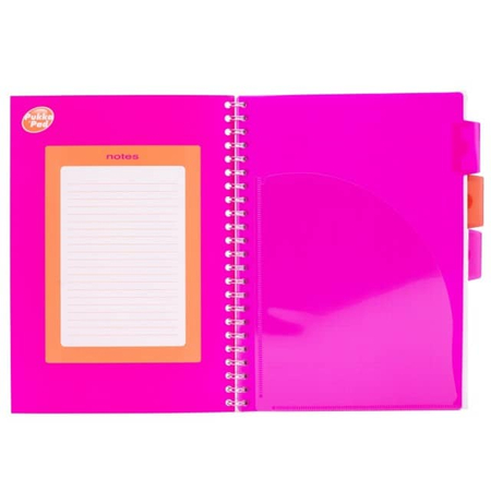 PUKKA PROJECT BOOK NEON A5 KRATKA RÓŻ 8418