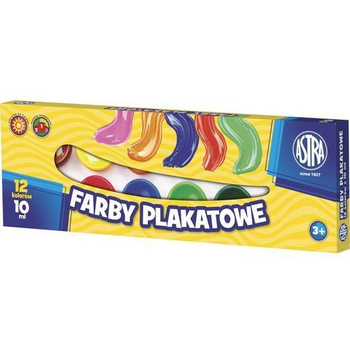 ASTRA FARBY PLAKATOWE 12 KOL 10 ML 83115902