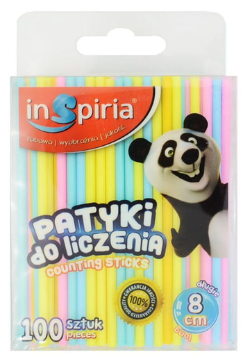 INSPIRIA PATYKI DO LICZENIA OKRĄGŁE 8 CM 100 SZT 8465