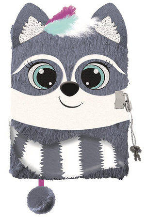 MAJ PAMIĘTNIK Z KŁÓDKĄ 3D WŁOCHACZ A5 96K RACOON