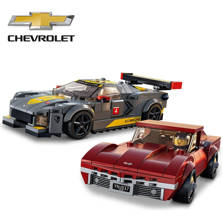 LEGO 76903 SPEED CHAMPIONS SAMOCHÓD WYŚCIGOWY CHEVROLET CORVETTE C8.R I 1968 CHEVROLET CORVETTE