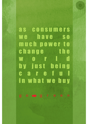 ***ZO THINK GREEN BLOK NOTATNIKOWY A4 80K KRATKA 029345