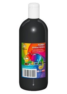 *** FARBA PLAKATOWA CZARNA 500ML OTOCKI