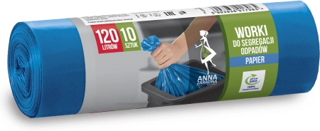 AZ WORKI DO SEGREGACJI ODPADÓW PAPIER 120L 10SZT