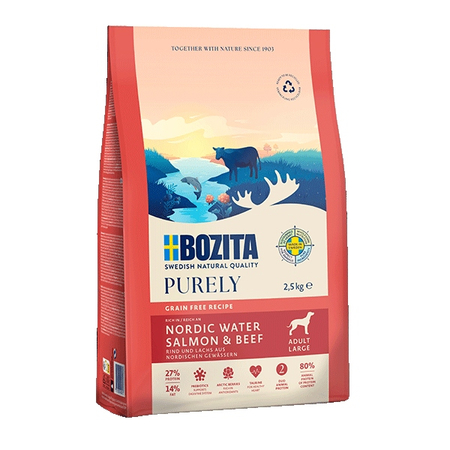 BOZITA PIES SUCHA PUR. GF LARGE SALMON &BEEF 11KG