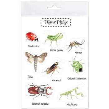 MAMA MALUJE NAKLEJKI OWADY 1