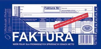 105-8E FAKTURA 1/3 A4 PEŁNA