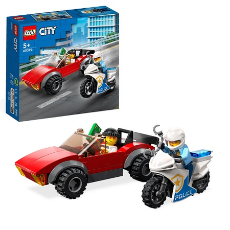 LEGO 60392 CITY Motocykl policyjny - pościg za samochodem