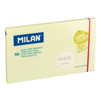 MILAN KARTECZKI PASTEL ŻÓŁTE 127x76MM 90 SZT. 41721P090