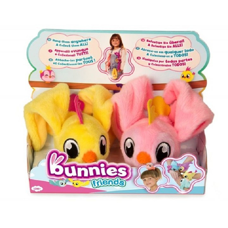 P TM BUNNIES FRIENDS PLUSZOWY PTASZEK Z MAGNESEM 2-PAK