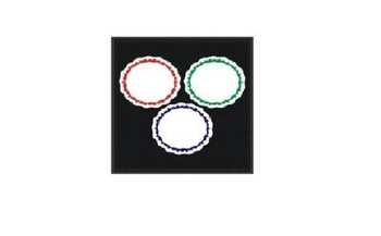 ROZETY POD STEMPEL CZERWONE 58X58MM