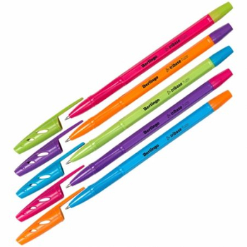 BERLINGO DŁUGOPIS KULKOWY TRIBASE FUZE NIEBIESKI 0,7MM MIX KOLORÓW 491712