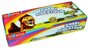 INSPIRIA FARBY PLAKATOWE 20ML - 10 KOLORÓW 2029