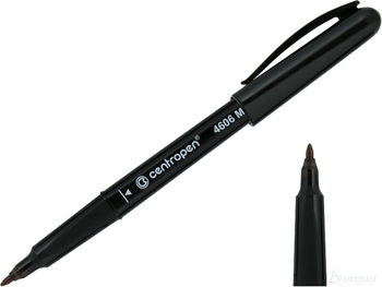 CENTROPEN MARKER CD PEN 4606 CZARNY 1MM 631805