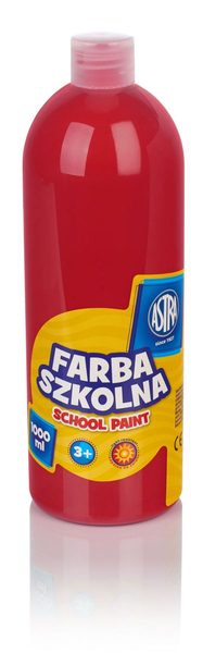 ASTRA FARBA SZKOLNA 1000MLCZERWONA 301217049