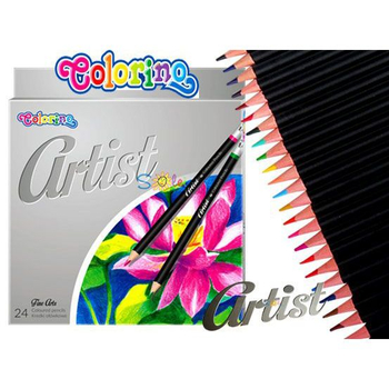 COLORINO KIDS KREDKI OŁÓWKOWE OKRĄGŁE ARTIST 24 65221PTR