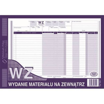 385-1 WZ WYDANIE MAT.NA ZEWNĄTZ A4
