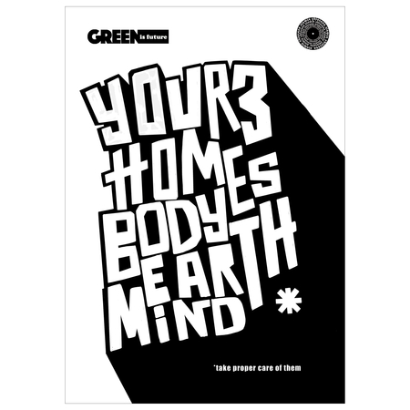 ***ZO GREEN TYPO WHITE ZESZYT A4 60K KRATKA 049251