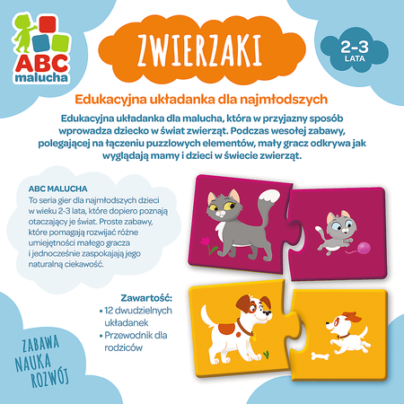 TREFL ZWIERZAKI ABC MALUCHA GRA EDUKACYJNA