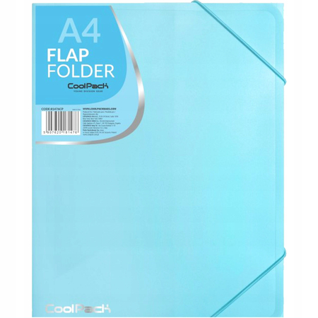 COOLPACK PASTEL TECZKA NA GUMKĘ A4 POWDER BLUE 20507