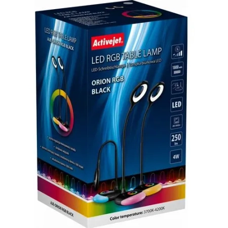 Lampka biurkowa LED AJE-VENUS RGB Black OSWACJLAN0062