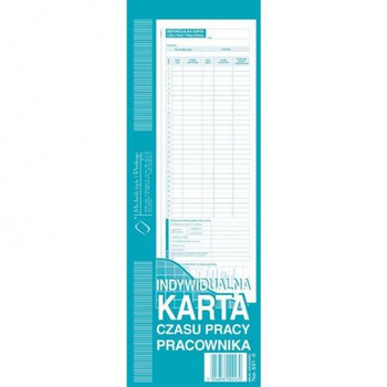 531-0 IKCP INDYWIDUALNA KARTA CZASU PRACY PRAC