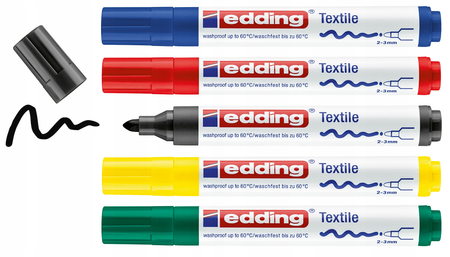 EDDING 4500 MARKER DO TKANIN 5KOL