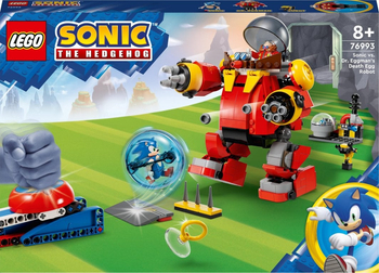 LEGO 76993 SONIC THE HEDGEHOG Sonic kontra dr. Eggman i robot Death Egg