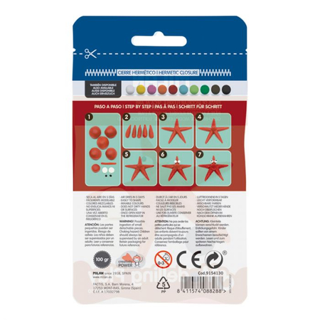 MILAN MODELINA AIR-DRY 100G CZERWONA 9154130