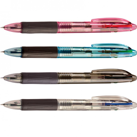 TETIS DŁUGOPIS 4KOL.MIX KD800-4M