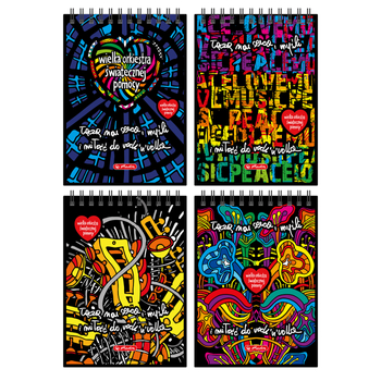 WOŚP KOŁONOTATNIK A6 40 K KRATKA 9564337