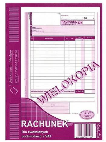 223-3 RACH.A5 DLA ZW.Z VAT PION