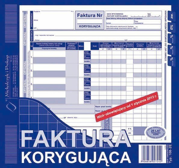 106-2E FAKTURA KORYGUJĄCA 2/3 A4