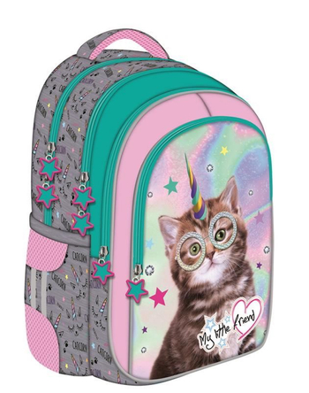 TX STRIGHT 2020 PLECAK SZKOLNY BP-58 MY LITTLE FRIEND KOT