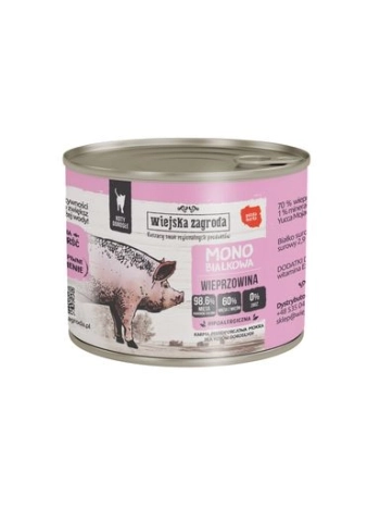 WIEJSKA ZAGRODA KARMA MOKRA DLA KOTA MOBIAŁKOWA WIEPRZOWINA 200G