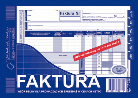 FAKTURA A5 PEŁNA 103-3E