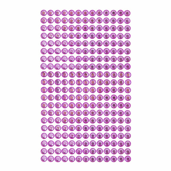 KRYSZTAŁKI SAMOPRZYLEPNE 6MM 260SZT PINK GRKR-052