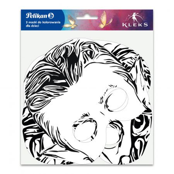 MASKA DLA DZIECI DO KOLOROWANIA KLEKS 9589110