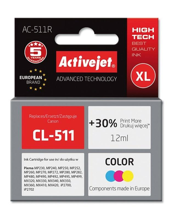 ActiveJet tusz do Canon CL-511 reg AC-511R