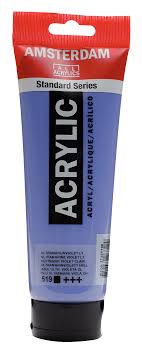 FARBA AKRYL.250ML 519 U.VIOLET LT AMSTERDAM