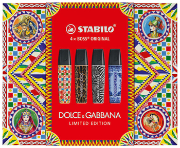 STABILO BOSS ZAKREŚLACZ D&G Dolce&Gabbana 4 SZT 70/4-1-102 LIMITED EDITION