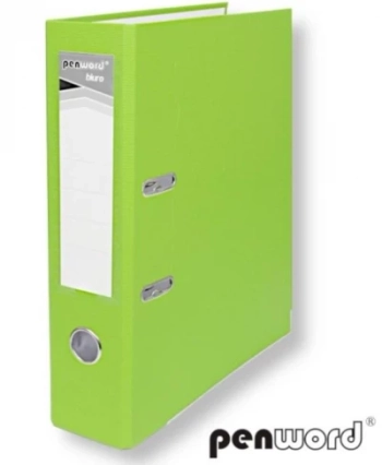 PENWORD SEGREGATOR Z OKUCIEM A4 7,5 CM JASNOZIELONY 438907