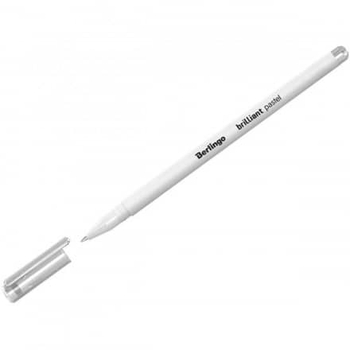 BERLINGO DŁUGOPIS ŻELOWY BIAŁY Z SERII PASTEL 515135