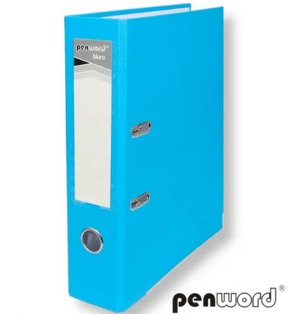 PENWORD SEGREGATOR Z OKUCIEM A4 7,5 CM JASNONIEBIESKI 438884