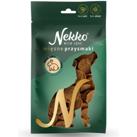 PRZYSMAK NEKKO 80G CHIPSY Z KRÓLIKA MIĘKKIE